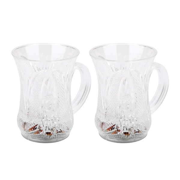011_000789dd-7dbd-424c-8fa3-30094d8f07a3.jpg Flashing Cup LED Water Sensor Light up Cup with Handle for Home Kitchen Fun Luminous Water Cup, Party Birthday Nightclub Christmas Disco Entertainment Cup (2 Pcs Set) - Image 1